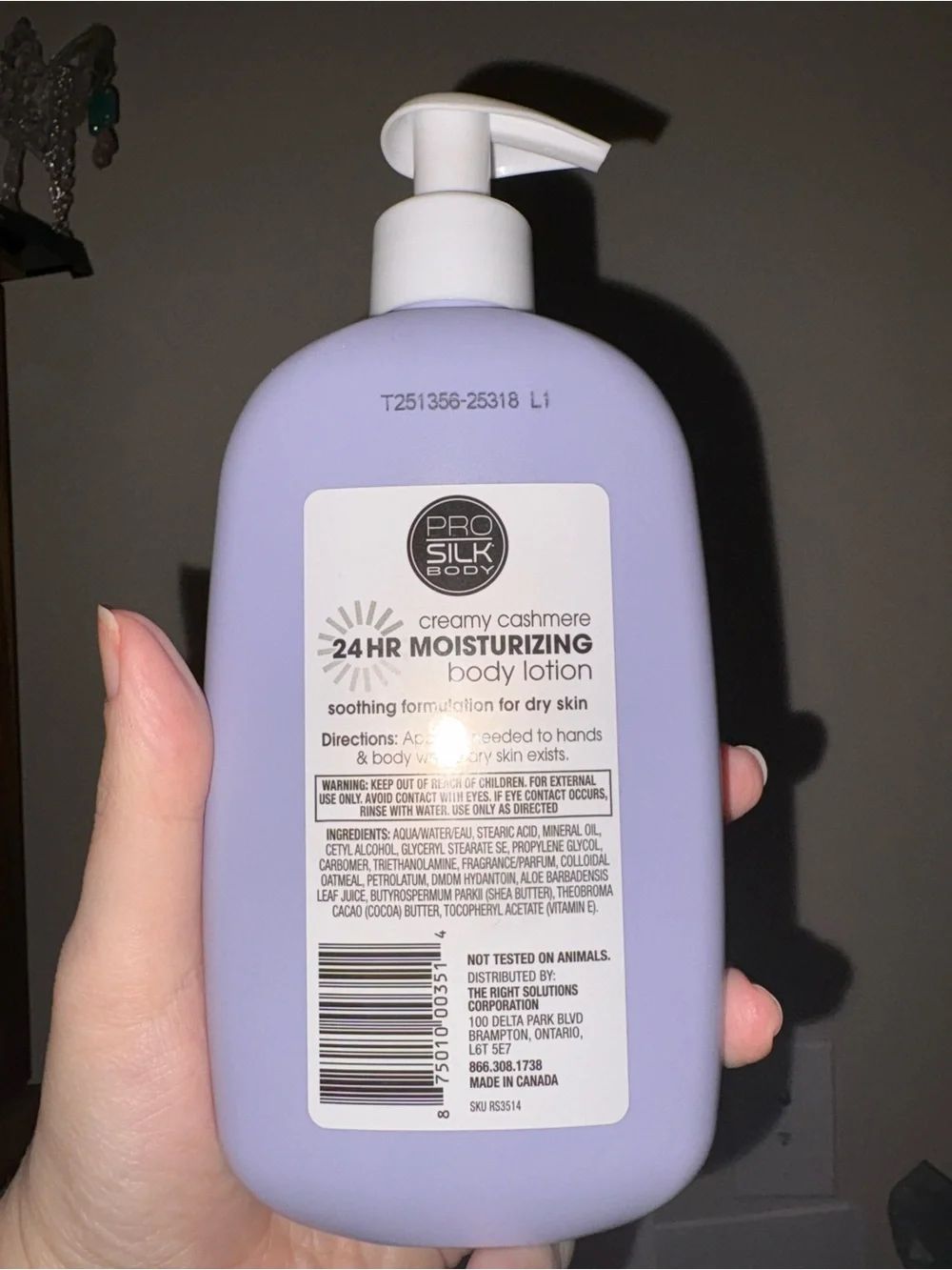 Pro Silk Body Creamy Cashmere 24HR Moisturizing Lotion - Lavender